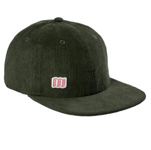 Topo Designs 6 Panel Corduroy Cap in Forest Green One Size